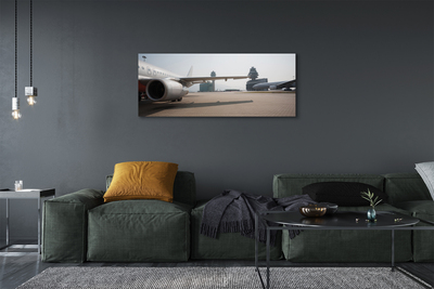 Canvas print Sky building airplane airport
