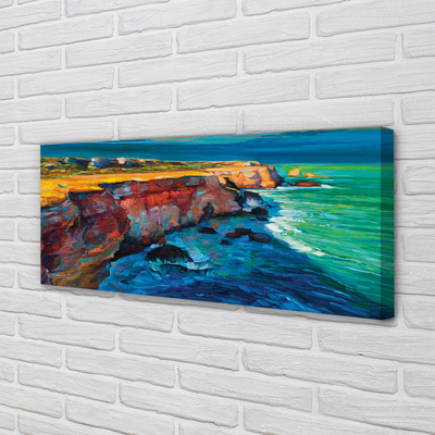 Canvas print Felsenmeer sky