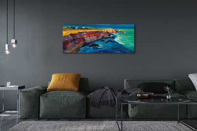 Canvas print Felsenmeer sky