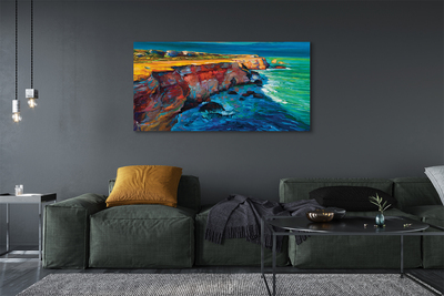 Canvas print Felsenmeer sky