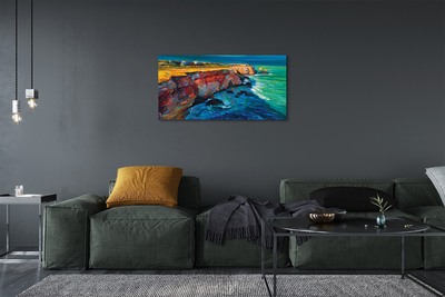 Canvas print Felsenmeer sky