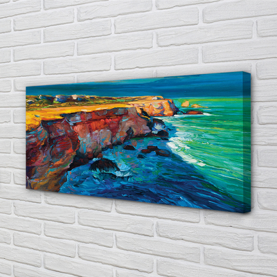 Canvas print Felsenmeer sky