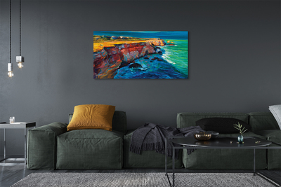 Canvas print Felsenmeer sky