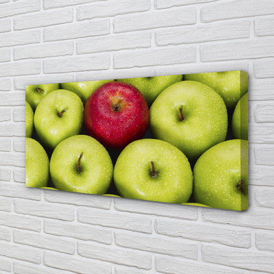 Canvas print The green and red apples