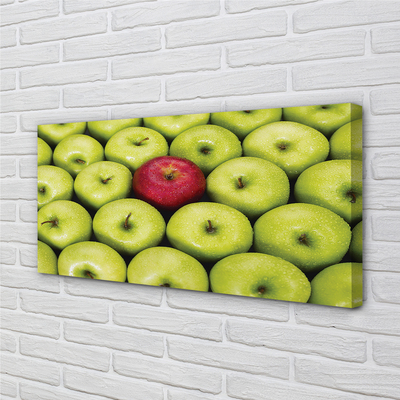 Canvas print The green and red apples