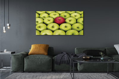 Canvas print The green and red apples