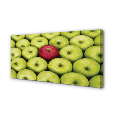 Canvas print The green and red apples