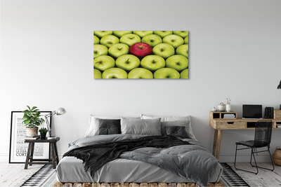 Canvas print The green and red apples