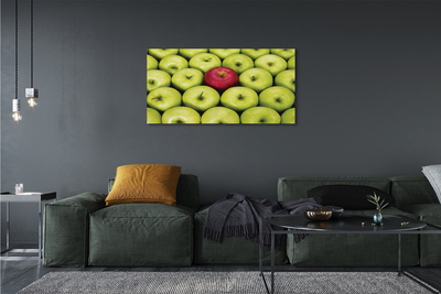 Canvas print The green and red apples