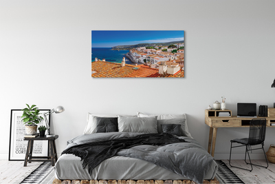 Canvas print Spain mountains sea