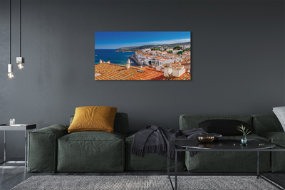 Canvas print Spain mountains sea