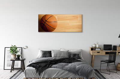 Canvas print The ball in the basket on the floor