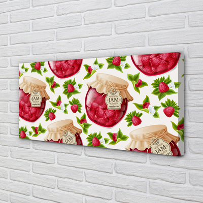 Canvas print Raspberry jam