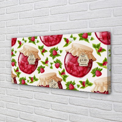 Canvas print Raspberry jam