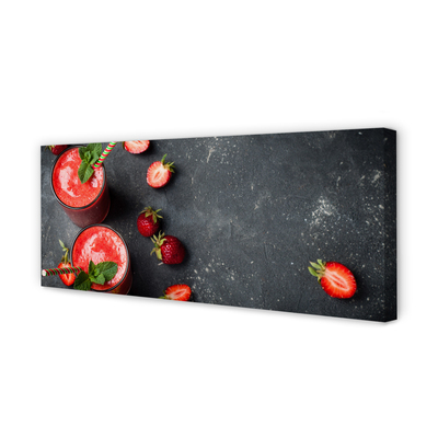 Canvas print Strawberry cocktail
