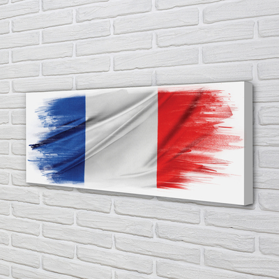 Canvas print The flag of france