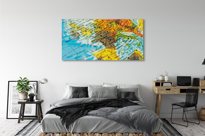 Canvas print Map of the world