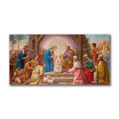 Canvas print Stable Christmas Jesus