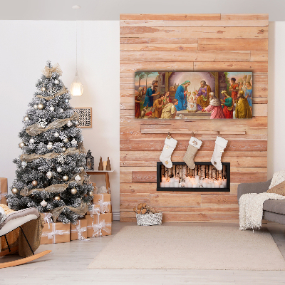 Canvas print Stable Christmas Jesus