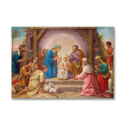 Canvas print Stable Christmas Jesus