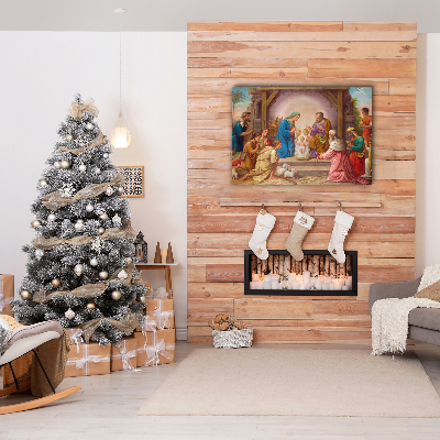 Canvas print Stable Christmas Jesus