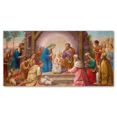 Canvas print Stable Christmas Jesus