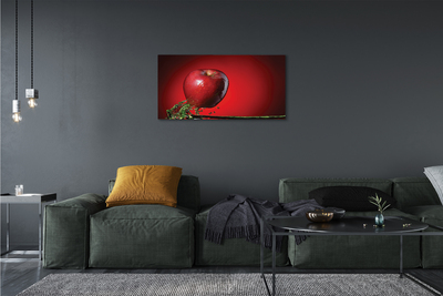 Canvas print Apple in water