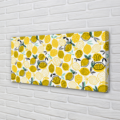 Canvas print Lemons