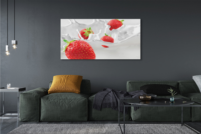Canvas print Strawberry milk