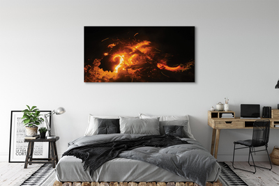 Canvas print Fire dragon