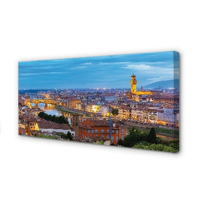 Canvas print Italy sunset panorama