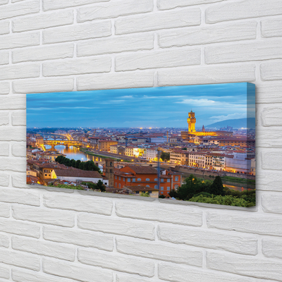 Canvas print Italy sunset panorama