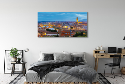 Canvas print Italy sunset panorama