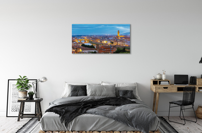 Canvas print Italy sunset panorama