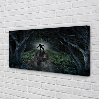 Canvas print As a dark forest tree