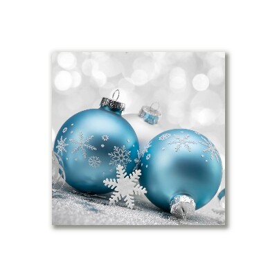 Canvas print Baubles Winter Holiday Decorations