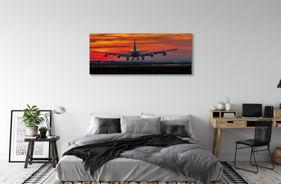 Canvas print West aircraft clouds