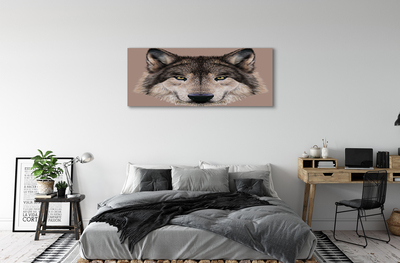 Canvas print Painted wolf
