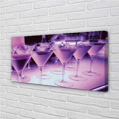 Canvas print Cocktail in glasses