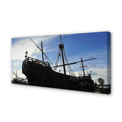 Canvas print The ship of the sky