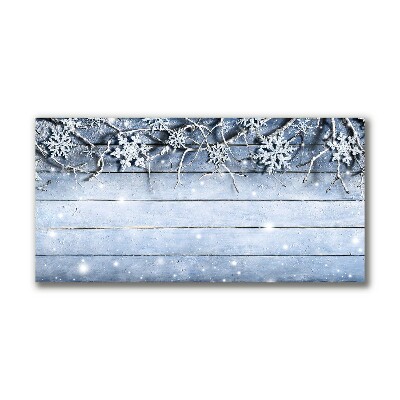 Canvas print Holy Snowflakes Winter Frost