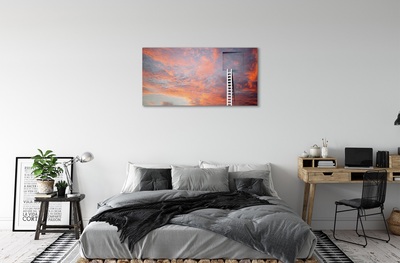 Canvas print Sunset sky ladder