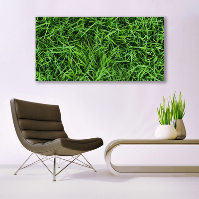 Canvas print Grass lawn floral green
