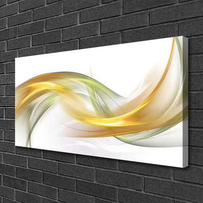 Canvas print Abstract art gold yellow
