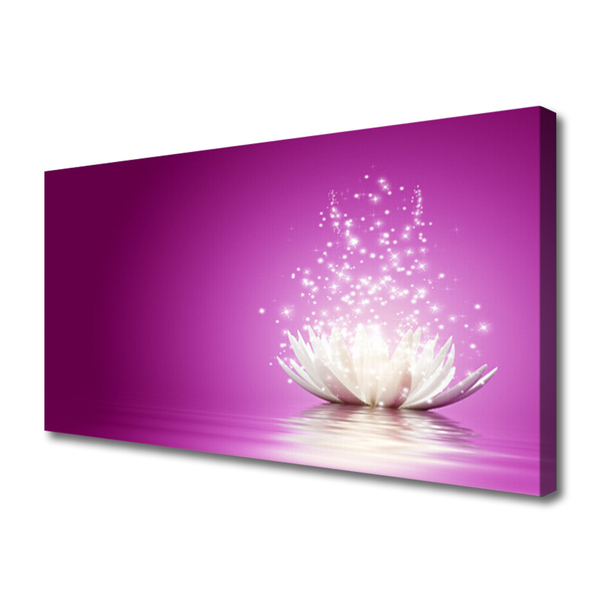 Canvas print Lotus flower floral purple