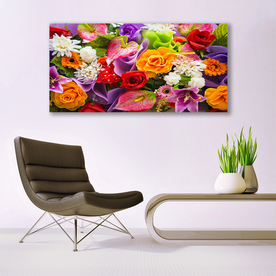 Canvas print Flowers floral multi