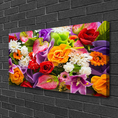 Canvas print Flowers floral multi