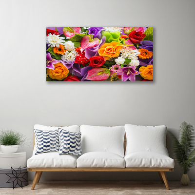 Canvas print Flowers floral multi