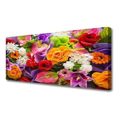 Canvas print Flowers floral multi