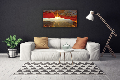 Canvas print Grand canyon landscape red brown